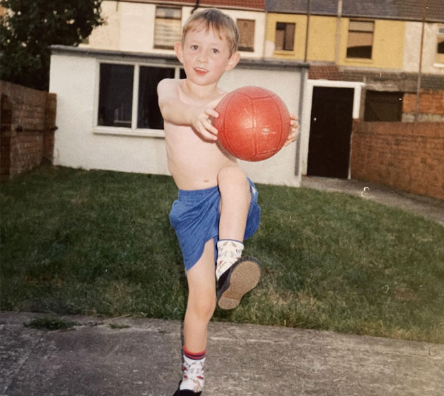 Obsessed with Football as a kid